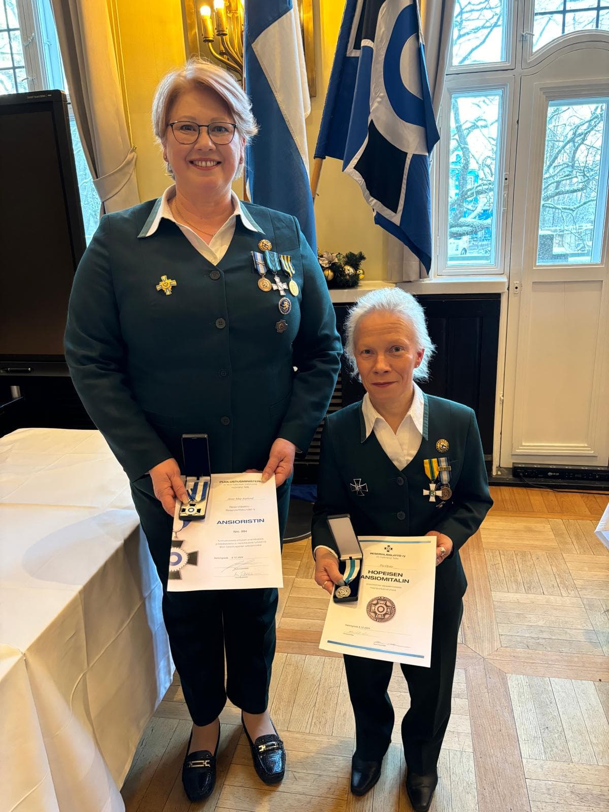 Anne-May Asplund ja Pia Ojala.