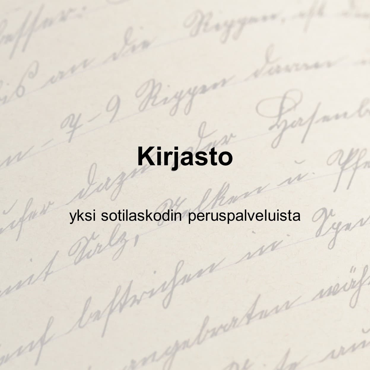 Kirjasto esittäytyy